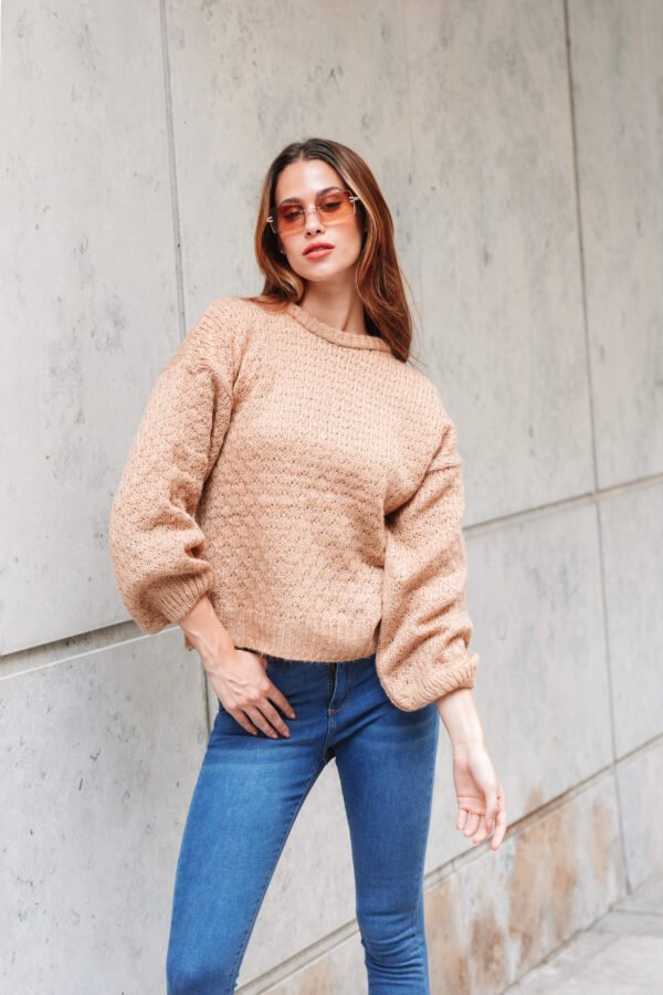 SWEATER PUNTO ESTRELLA MANGA GLOBO