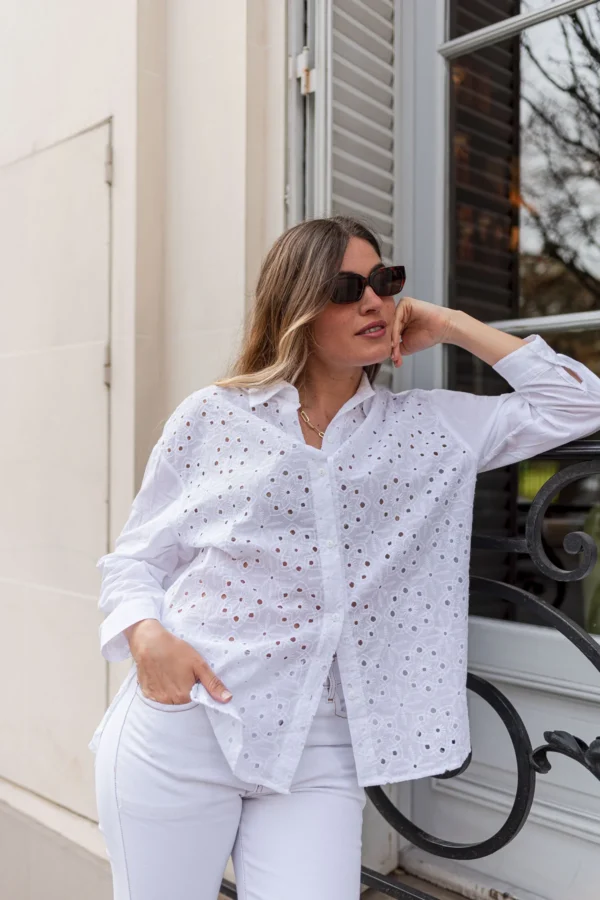 CAMISA OVER BRODERIE - Imagen 4