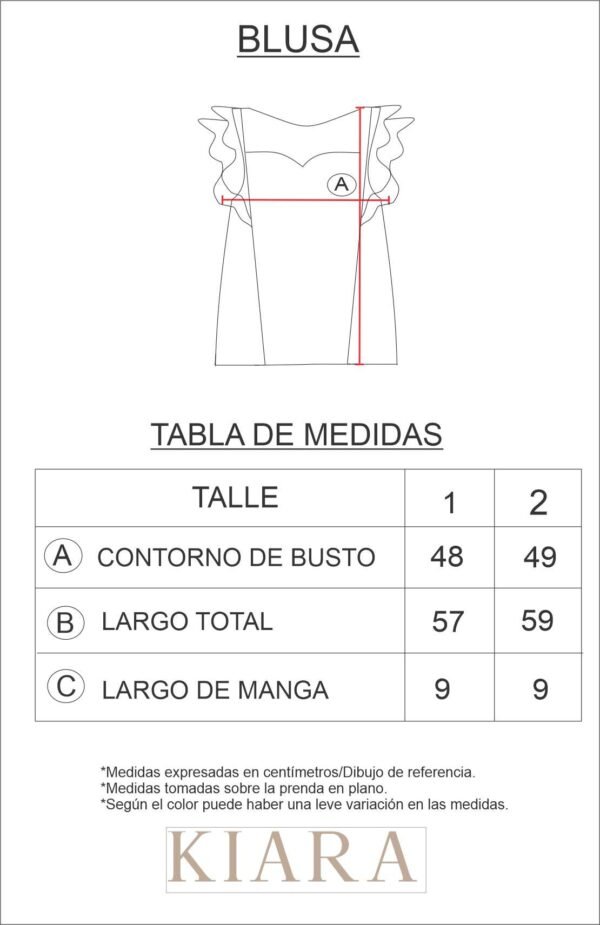 BLUSA DOBLE VOLADO ESCOTE V TRASERO - Imagen 5
