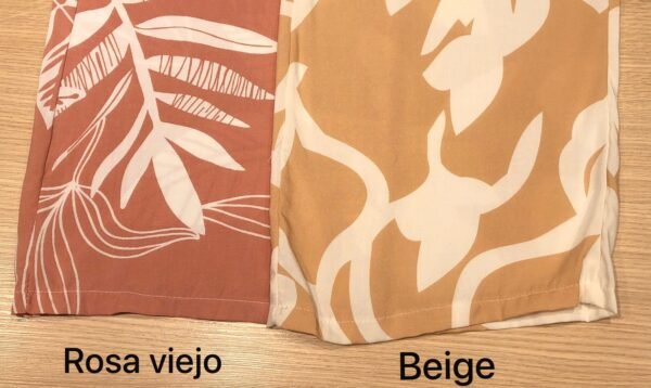 PALAZZO CON LAZO ESTAMPADO BICOLOR - Imagen 2
