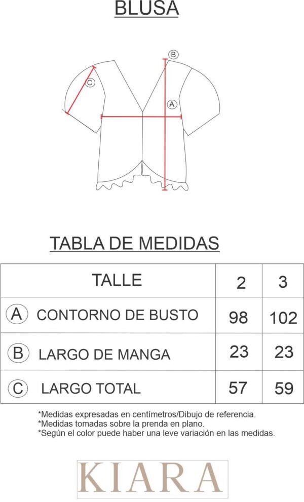 BLUSA DE BRODERIE CON FRUNCE - Imagen 4