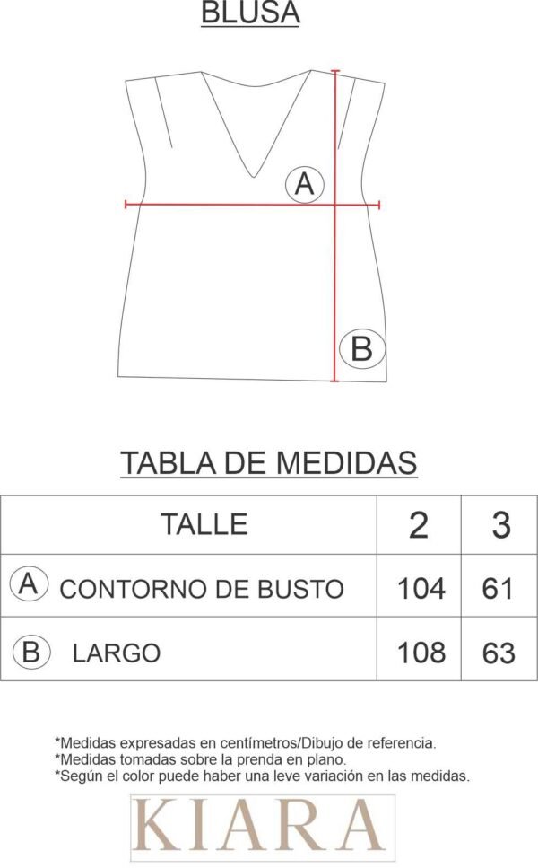 BLUSA CON PINZAS - Imagen 2