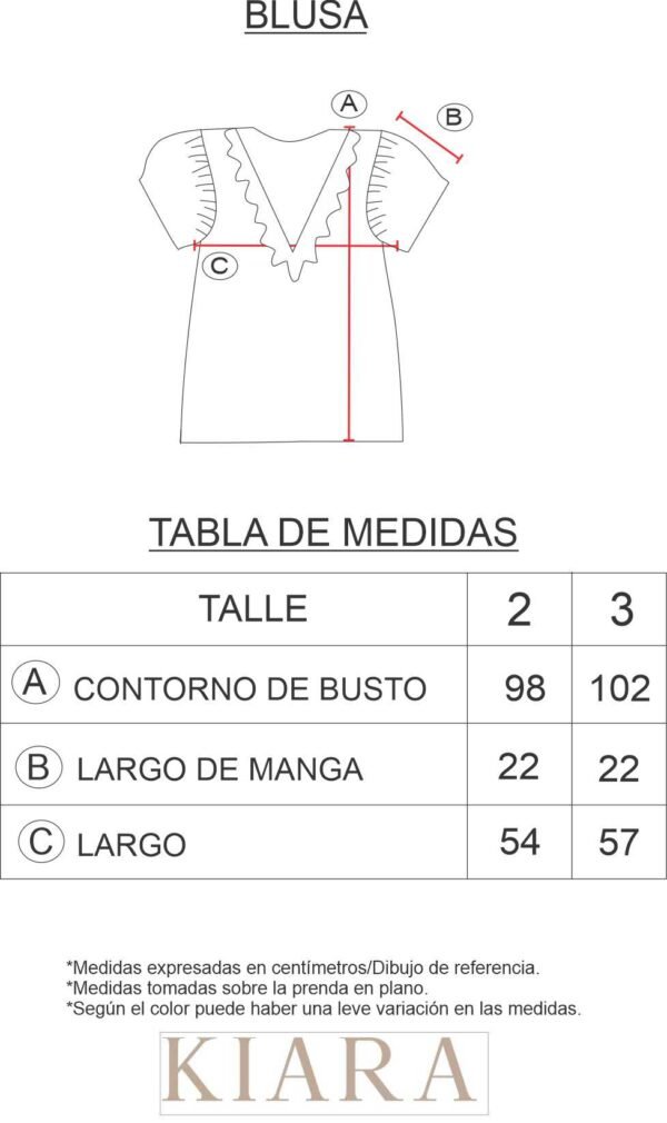 BLUSA RECORTE EN V CON VOLADO - Imagen 4
