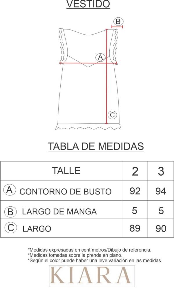 VESTIDO EVASE CON VOLADOS - Imagen 4