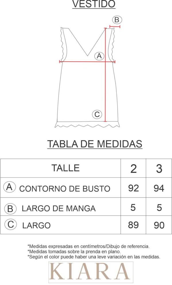 VESTIDO VOLADOS EN HOMBRO - Imagen 2